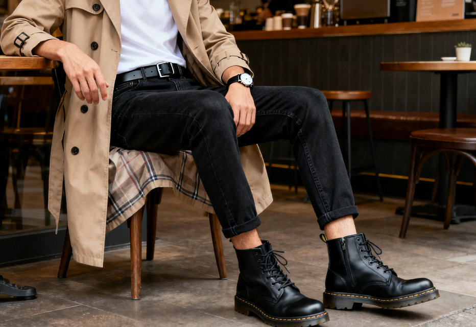 1米8男士超长军绿色风衣穿搭教程：吸引异性的全方位搭配指南