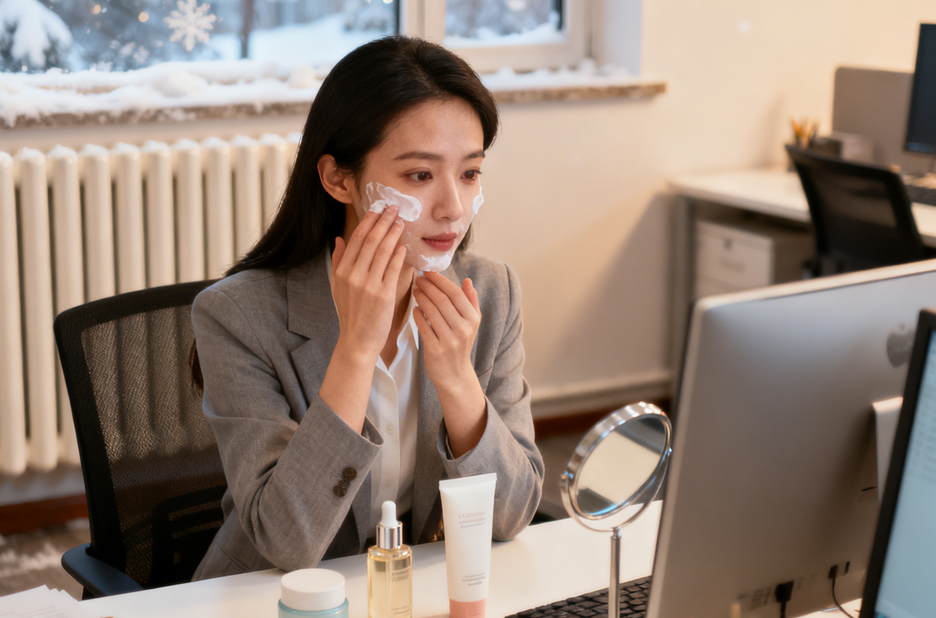 职场“干裂肌”自救指南：冬季工作场景下的全方位护肤攻略