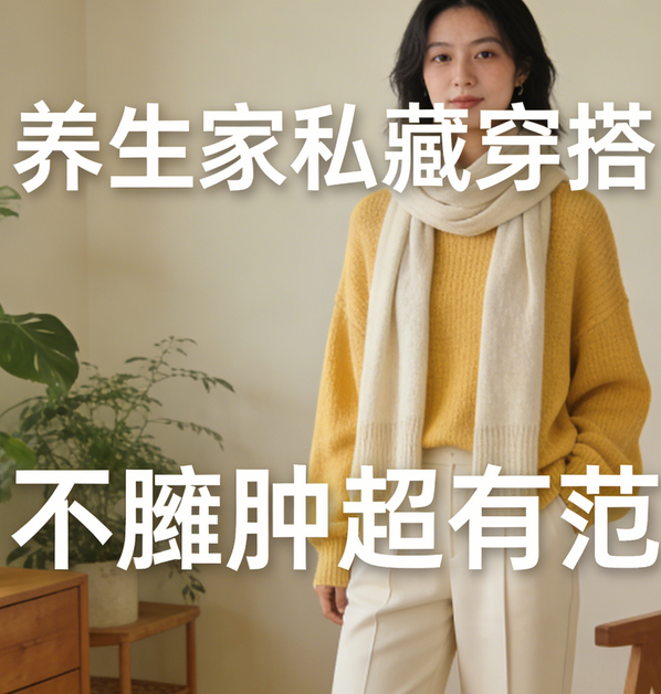 3秒搞定！养生家私藏穿搭，不臃肿超有范