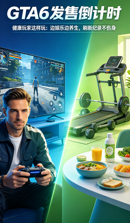 GTA6发售倒计时！健康玩家这样玩：边娱乐边养生，刷新纪录不伤身