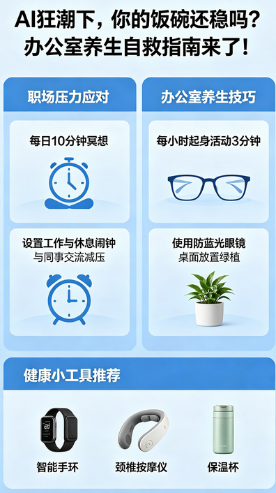 AI狂潮下，你的饭碗还稳吗？办公室养生自救指南来了！