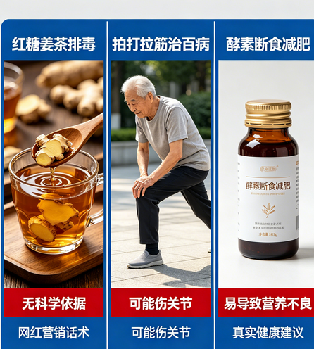 飞将军健康养生网 别再被骗了!这些网红养生法,90%都是在交智商税!(图1)