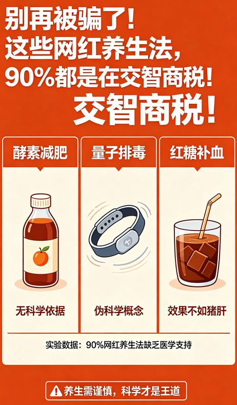 飞将军健康养生网 别再被骗了!这些网红养生法,90%都是在交智商税!(图8)
