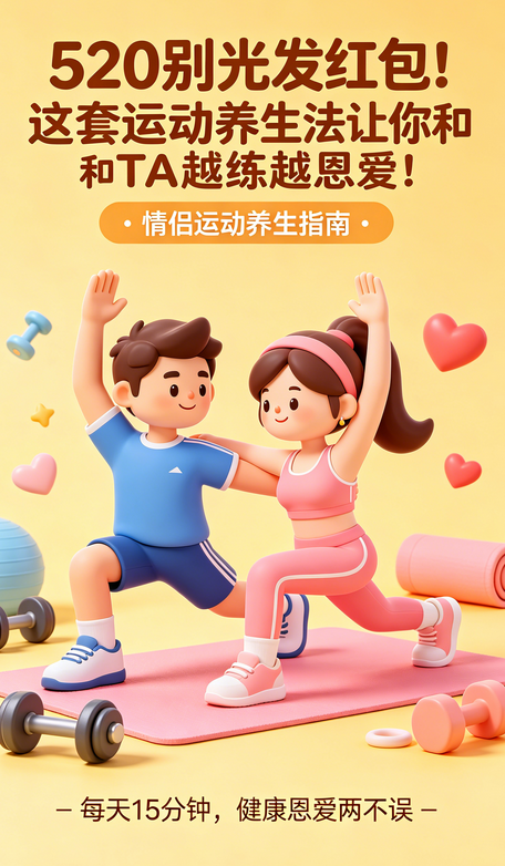 健康生活养生馆 520别光发红包!这套运动养生法让你和TA越练越恩爱!(图8)