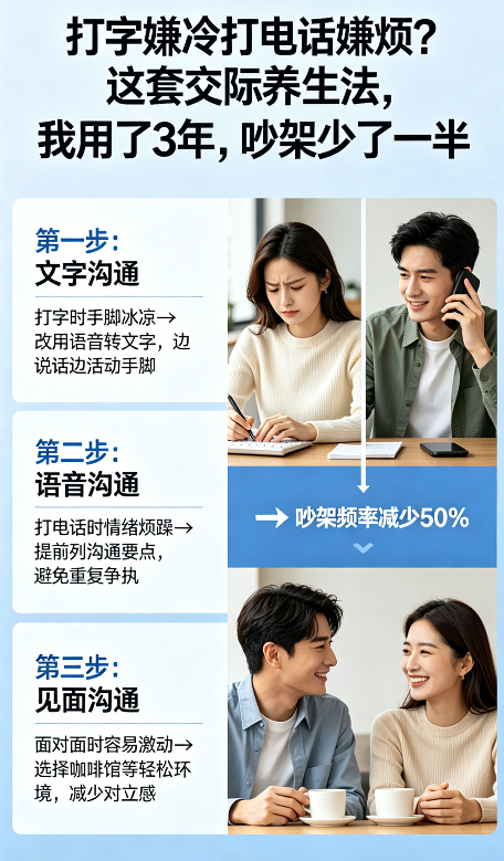 飞将军健康养生馆 打字嫌冷打电话嫌烦?这套交际养生法,我用了3年,吵架少了一半(图7)