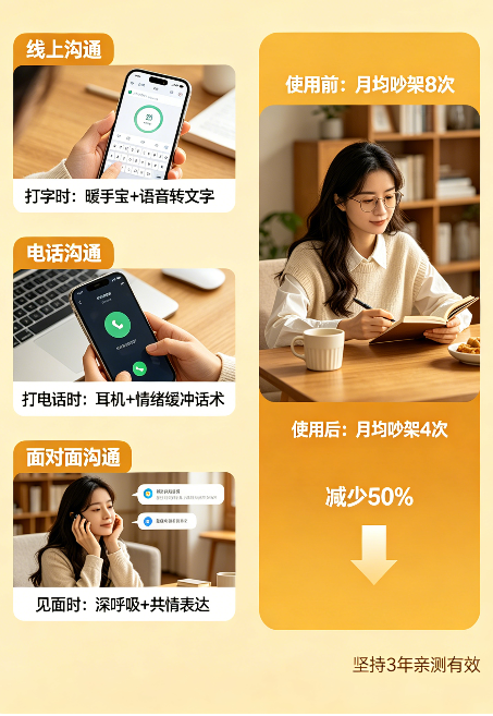 飞将军健康养生馆 打字嫌冷打电话嫌烦?这套交际养生法,我用了3年,吵架少了一半(图1)