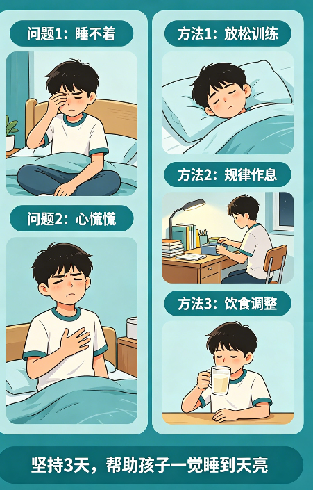 飞将军健康养生馆 高考前睡不着、心慌慌?我用这套方法,帮孩子一觉睡到天亮!(图1)