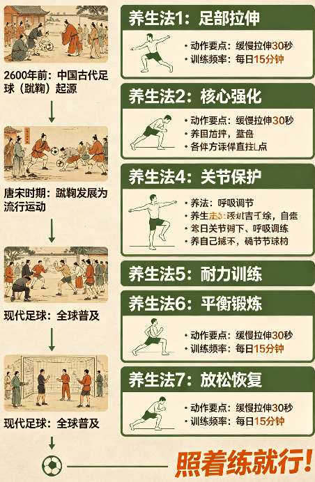 飞将军健康养生网 足球居然是中国人发明的?!我用7套养生法把2600年足球史讲透了,照着练就行!(图1)