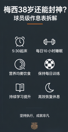 梅西38岁还能封神？我扒了他全部30项纪录，顺便把"球员级作息表"全拆给你，照做就行(图9)