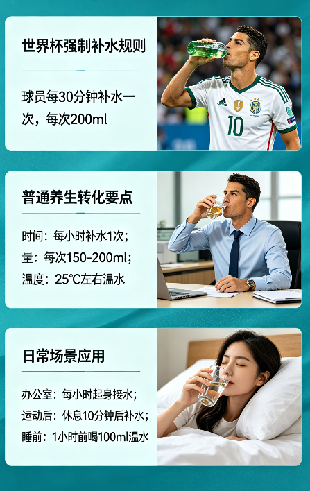 世界杯都在吵的“强制补水”，我把它改成普通人能直接抄的养生招(图2)
